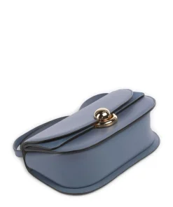 Sfera S Schultertasche fein genarbtes Kalbsleder blaugrau