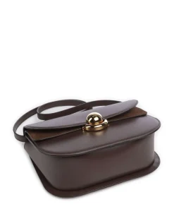 Sfera S Umhängetasche fein genarbtes Kalbsleder dunkelbraun