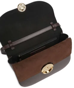 Sfera S Umhängetasche fein genarbtes Kalbsleder dunkelbraun