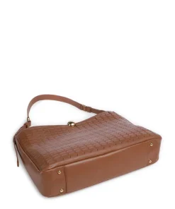Sfera Soft L Beuteltasche fein genarbtes Leder cognac