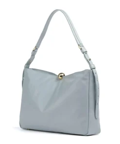 Sfera Soft L Beuteltasche Nappa Kalbsleder blaugrau