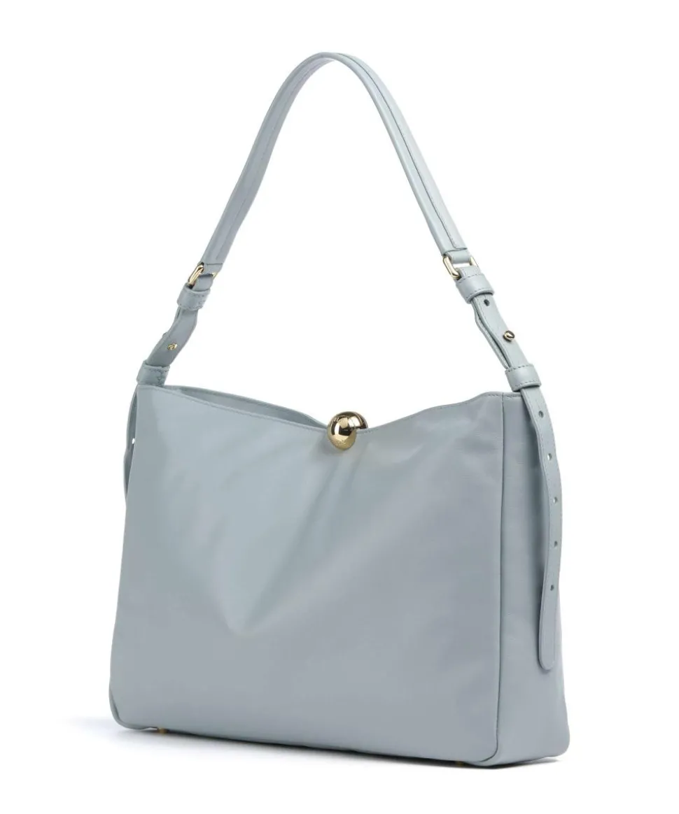 Sfera Soft L Beuteltasche Nappa Kalbsleder blaugrau