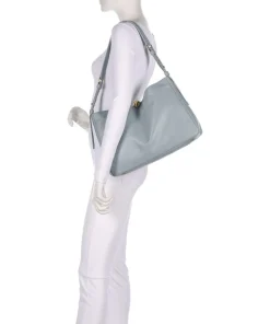 Sfera Soft L Beuteltasche Nappa Kalbsleder blaugrau