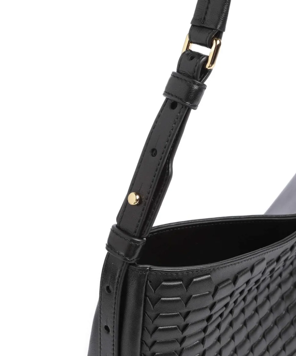 Sfera Soft L Beuteltasche fein genarbtes Leder schwarz