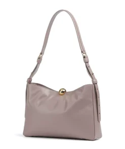 Sfera Soft M Beuteltasche fein genarbtes Leder taupe