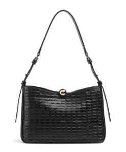 Sfera Soft M Beuteltasche fein genarbtes Rindsleder schwarz