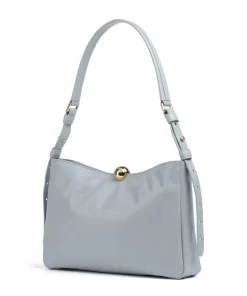 Sfera Soft M Beuteltasche fein genarbtes Leder blaugrau