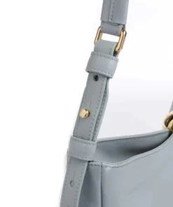 Sfera Soft M Beuteltasche fein genarbtes Leder blaugrau