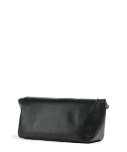 Sfera Soft M Clutch fein genarbtes Kalbsleder schwarz