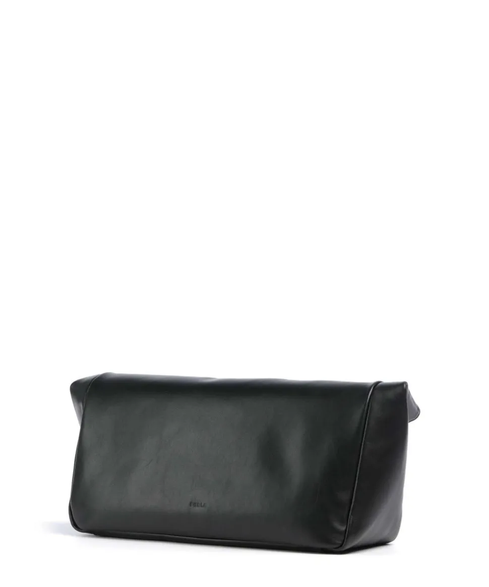 Sfera Soft M Clutch fein genarbtes Kalbsleder schwarz
