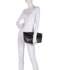 Sfera Soft M Clutch fein genarbtes Kalbsleder schwarz