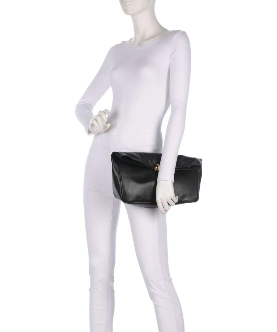 Sfera Soft M Clutch fein genarbtes Kalbsleder schwarz