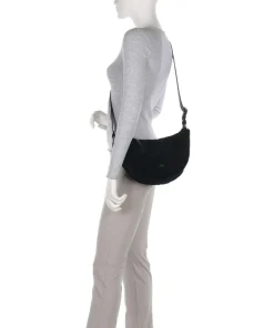 Shearling By My Side Umhängetasche Fell, genarbtes Rindsleder schwarz