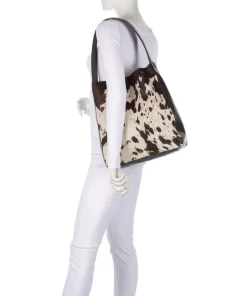 Sheelby Beuteltasche Fell, fein genarbtes Rindsleder mehrfarbig