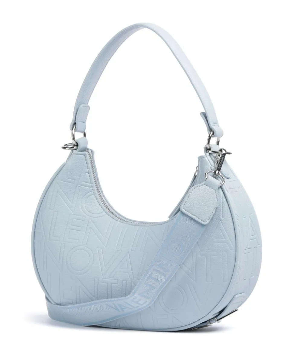 Shelby Schultertasche Lederimitat hellblau