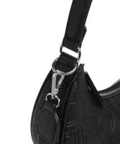 Shelby Schultertasche Lederimitat schwarz