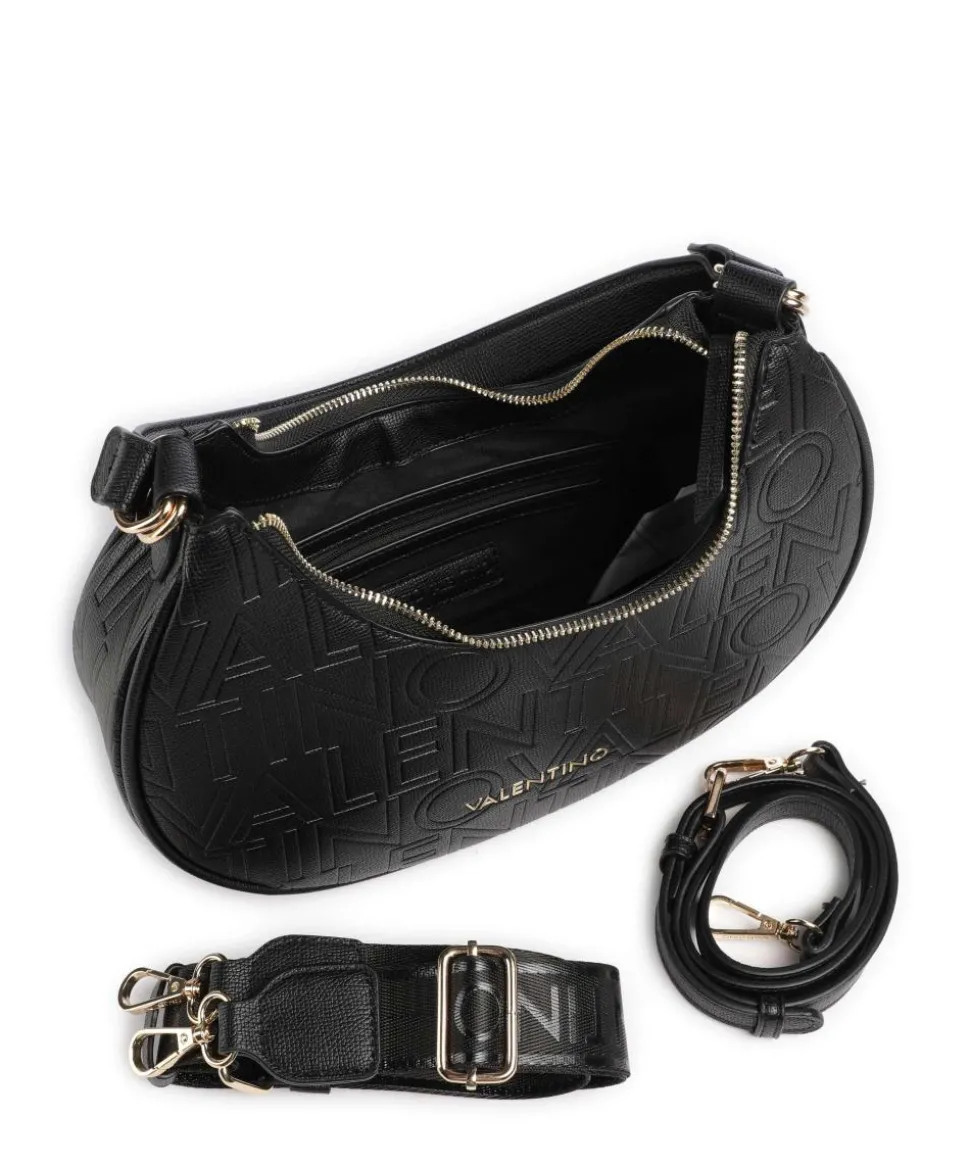 Shelby Schultertasche Lederimitat schwarz