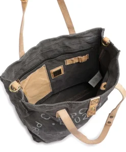 Shopper Baumwolle dunkelgrau