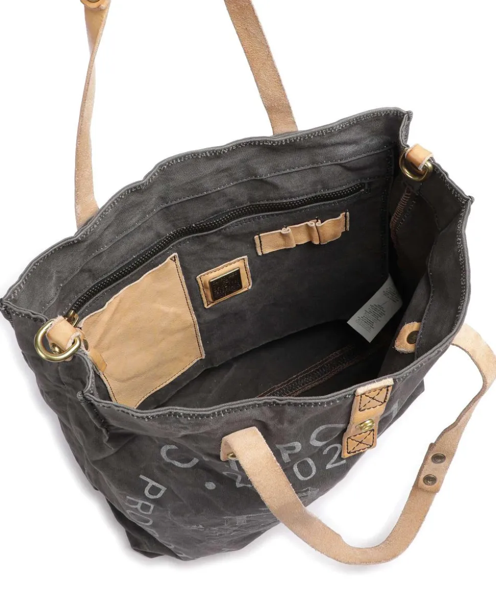 Shopper Baumwolle dunkelgrau