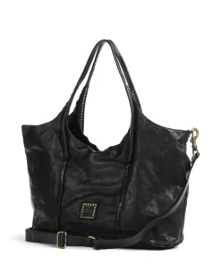 Shopper fein genarbtes Rindsleder schwarz