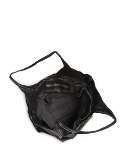 Shopper fein genarbtes Rindsleder schwarz