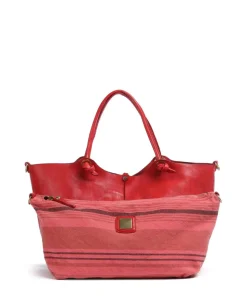 Shopper fein genarbtes Rindsleder rot