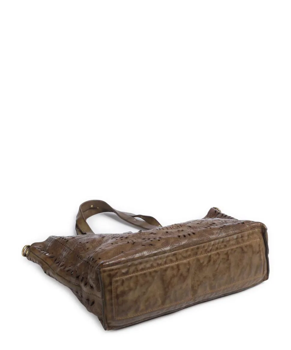 Shopper fein genarbtes Rindsleder olivgrün