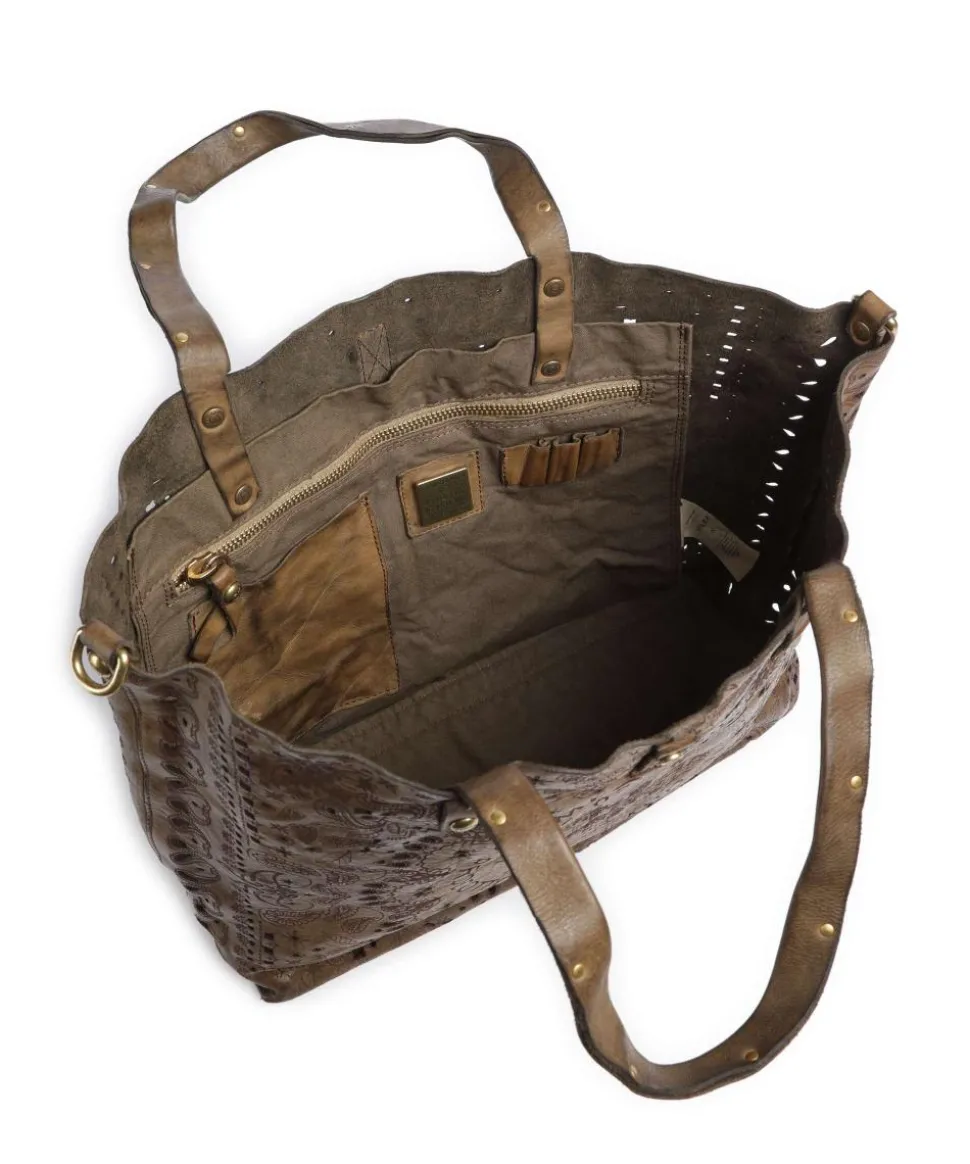 Shopper fein genarbtes Rindsleder olivgrün