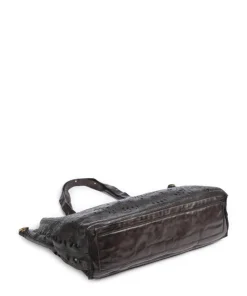 Shopper fein genarbtes Rindsleder dunkelbraun