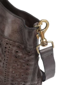 Shopper fein genarbtes Rindsleder dunkelgrau