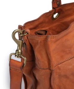 Shopper fein genarbtes Rindsleder cognac