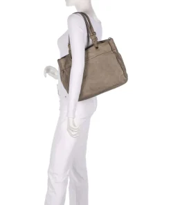 Shopper fein genarbtes Rindsleder hellgrau