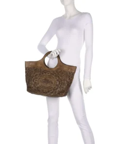 Shopper fein genarbtes Rindsleder olivgrün