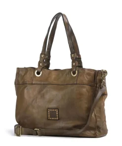 Shopper fein genarbtes Rindsleder olivgrün