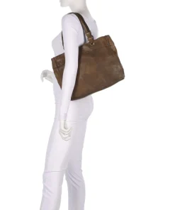 Shopper fein genarbtes Rindsleder olivgrün