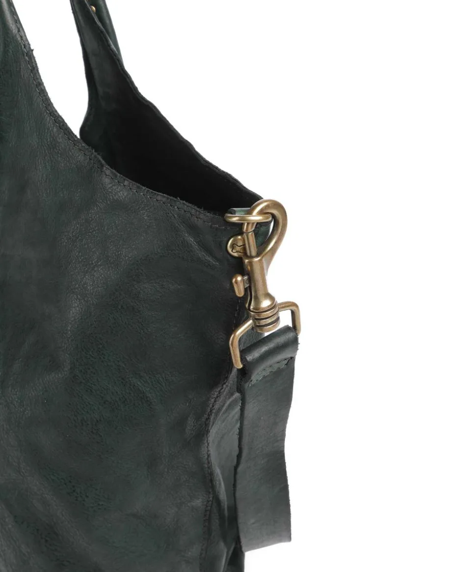 Shopper fein genarbtes Rindsleder dunkelgrün