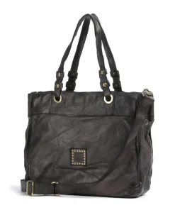 Shopper fein genarbtes Rindsleder dunkelgrau