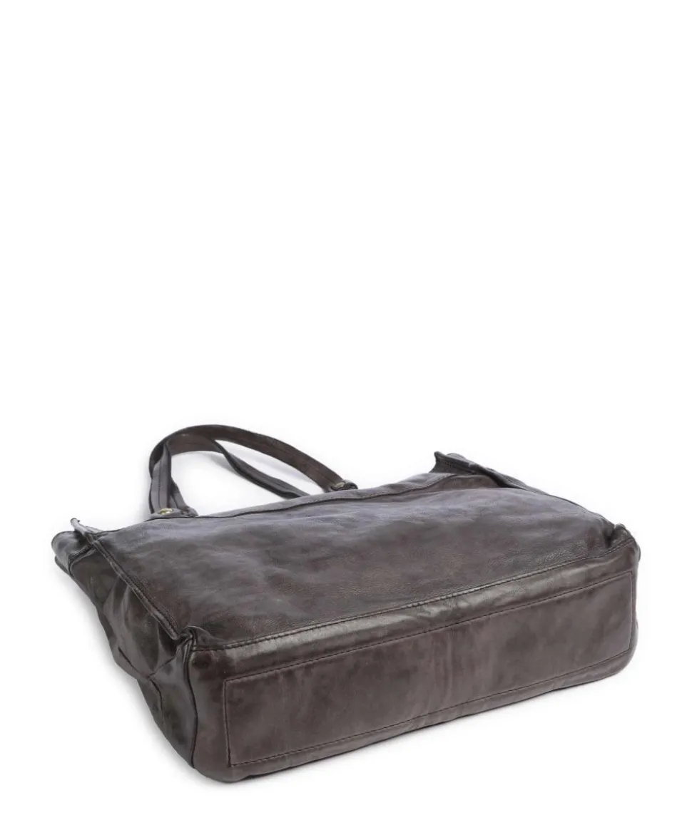 Shopper fein genarbtes Rindsleder dunkelgrau