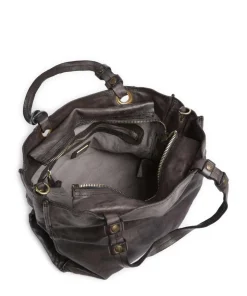 Shopper fein genarbtes Rindsleder dunkelgrau