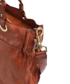 Shopper fein genarbtes Rindsleder cognac