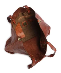 Shopper genarbtes Rindsleder cognac