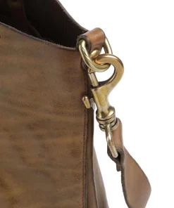 Shopper genarbtes Rindsleder olivgrün