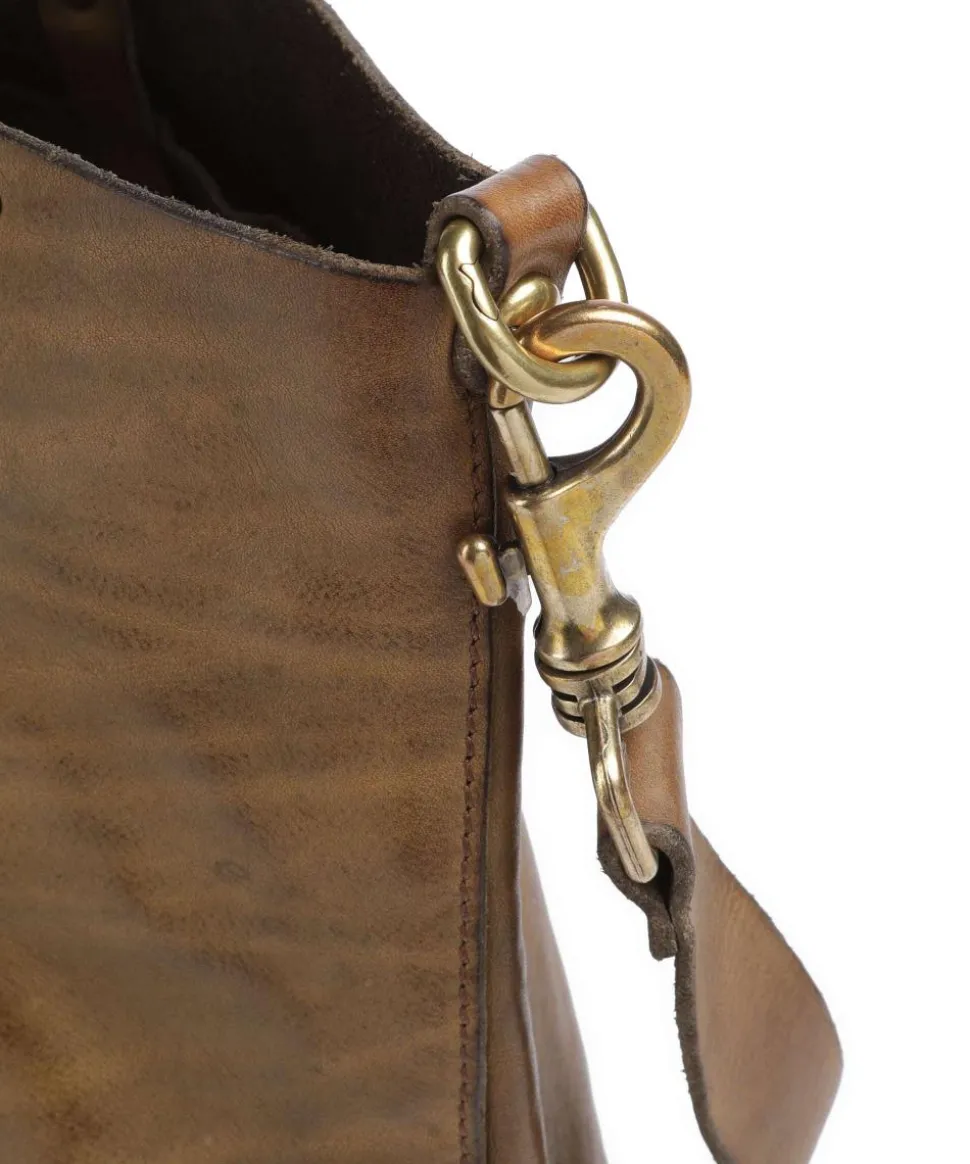 Shopper genarbtes Rindsleder olivgrün