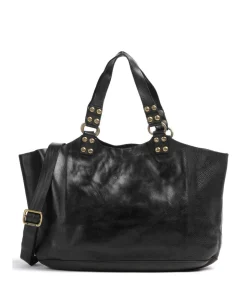 Shopper genarbtes Rindsleder schwarz