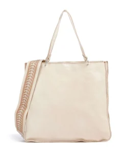 Shopper genarbtes Rindsleder creme