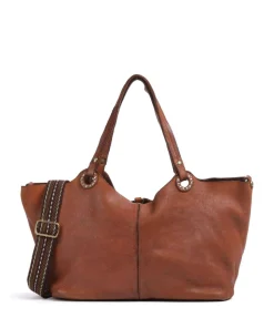 Shopper genarbtes Rindsleder cognac