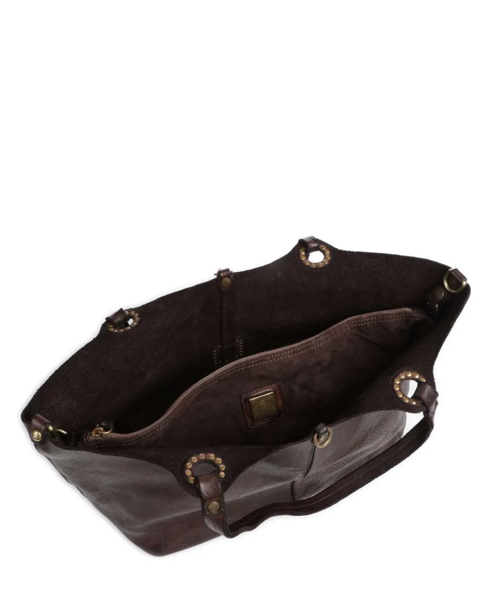 Shopper genarbtes Rindsleder dunkelbraun