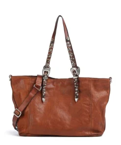 Shopper genarbtes Rindsleder cognac