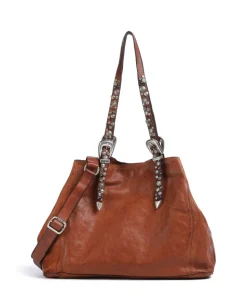 Shopper genarbtes Rindsleder cognac
