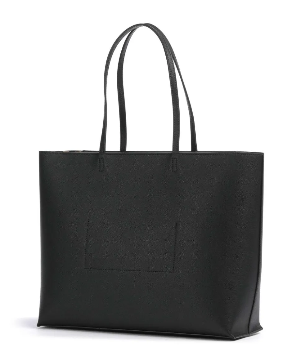 Shopper Lederimitat schwarz